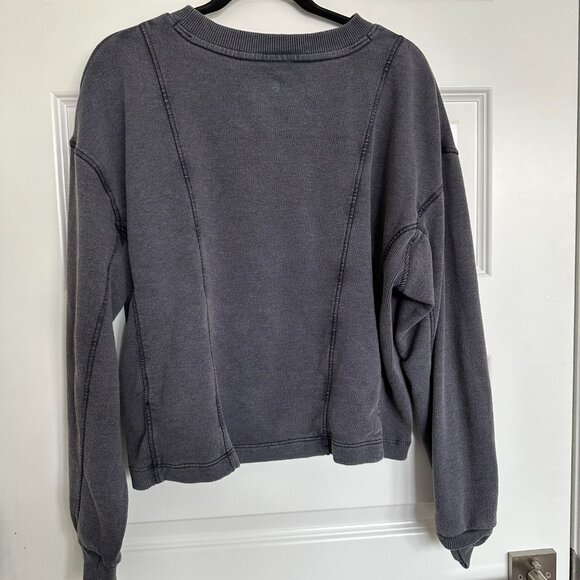 Zella Coastal French Terry Pullover in Grey Stone - Picture 3 of 3